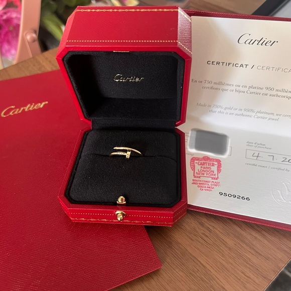 Cartier Jewelry - Cartier 18k Gold Juste Un Clou Ring